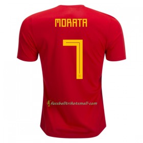 Fußballtrikots Spanien Morata 7 WM 2018 Heimtrikotsatz kaufen